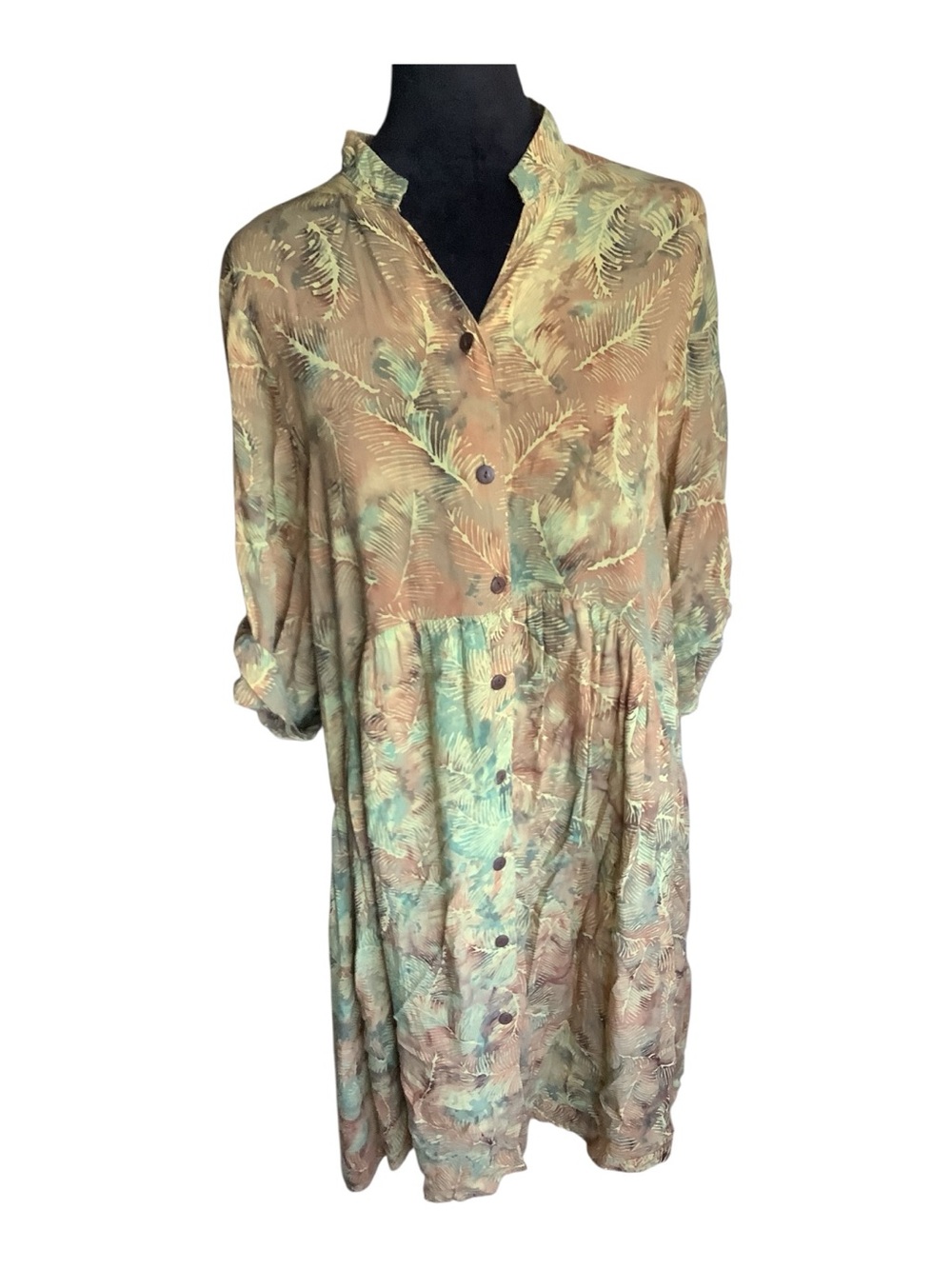 Gone Fishing Shirt Dress Women’s Size Medium